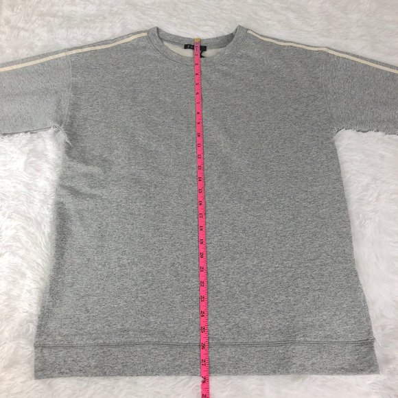 Heather Grey Sweatshirt Long Sleeve 100% Cotton M - Picture 6 of 10